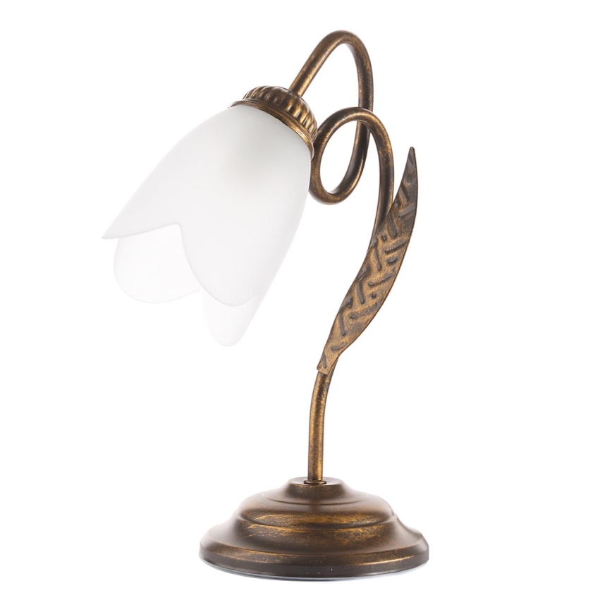 ONLI - Stona lampa DOPPIO GIRO 1xE14/6W/230V bronzana