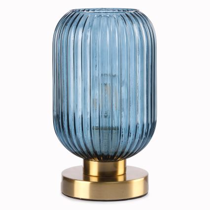 ONLI - Stona lampa DOROTY 1xE27/22W/230V plava/zlatna