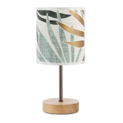 ONLI - Stona lampa FLORA 1xE27/22W/230V 28 cm zelena/zlatna