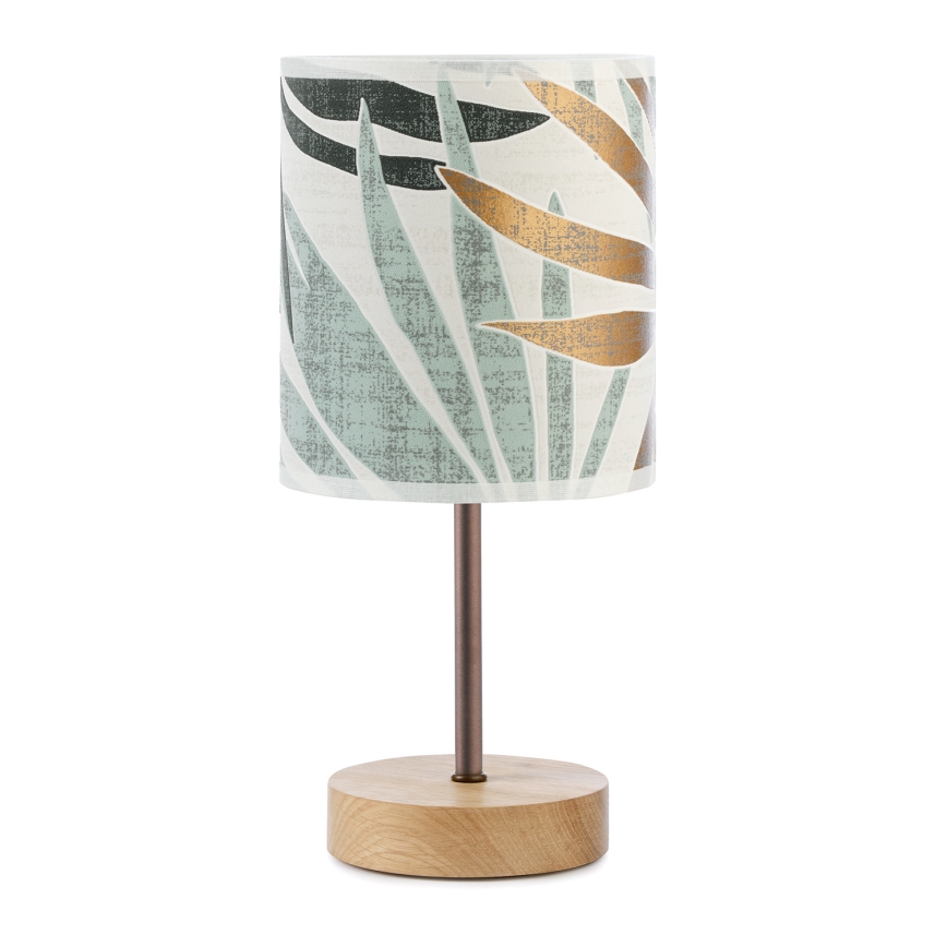 ONLI - Stona lampa FLORA 1xE27/22W/230V 28 cm zelena/zlatna