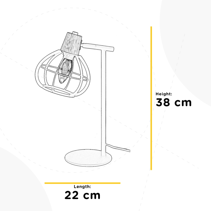 ONLI - Stona lampa GINGER 1xE14/6W/230V