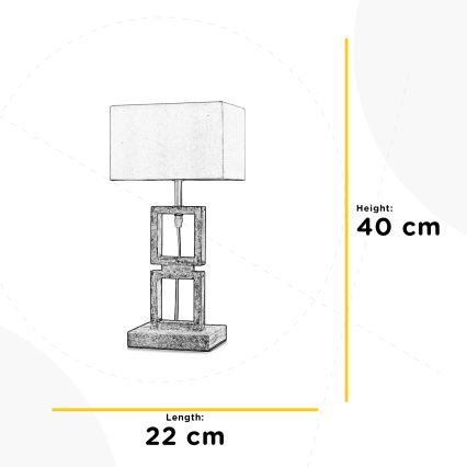 ONLI - Stona lampa KISAR 1xE27/22W/230V