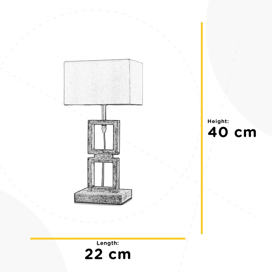 ONLI - Stona lampa KISAR 1xE27/22W/230V