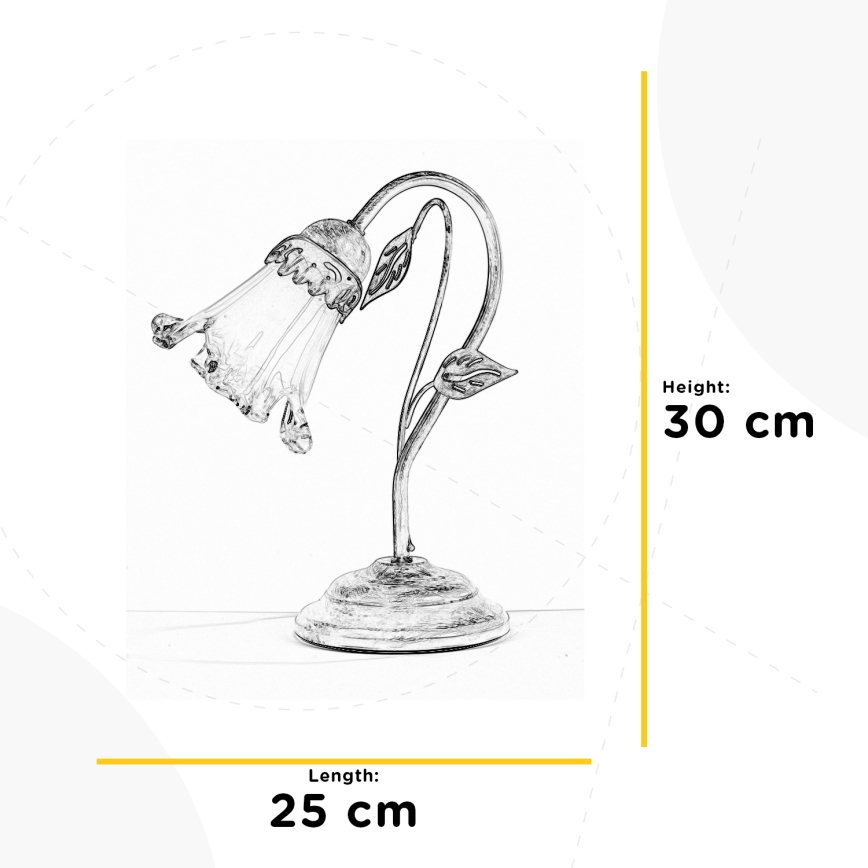 ONLI - Stona lampa LANCIA 1xE14/6W/230V 30 cm