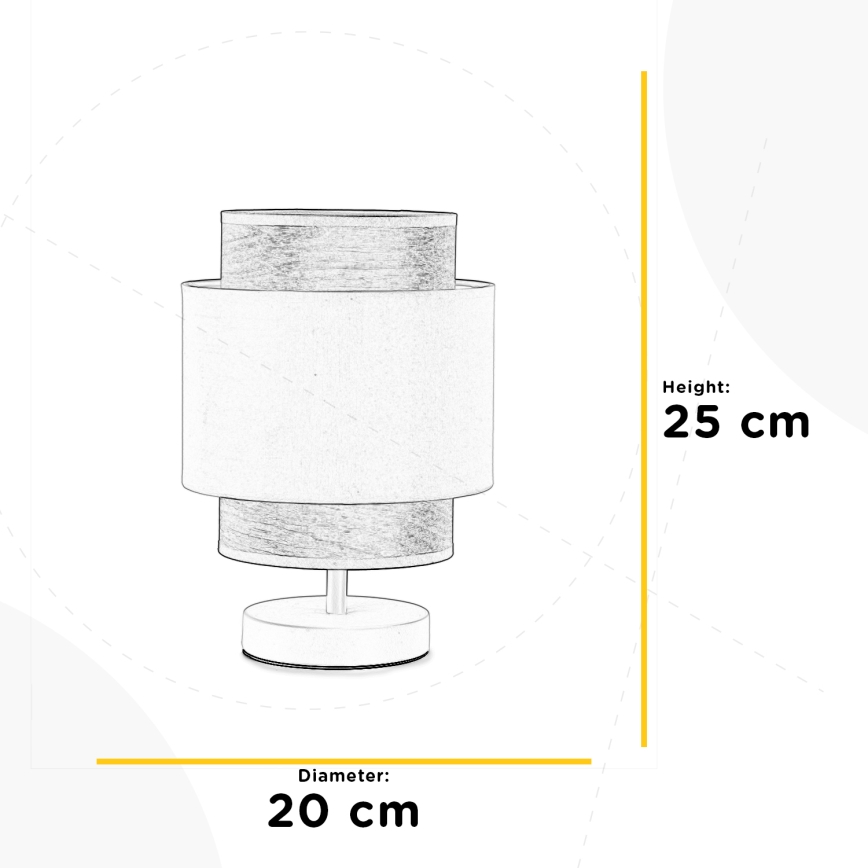 ONLI - Stona lampa LICIA 1xE27/22W/230V