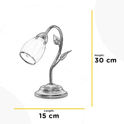 ONLI - Stona lampa LILIANA 1xE14/6W/230V 30 cm