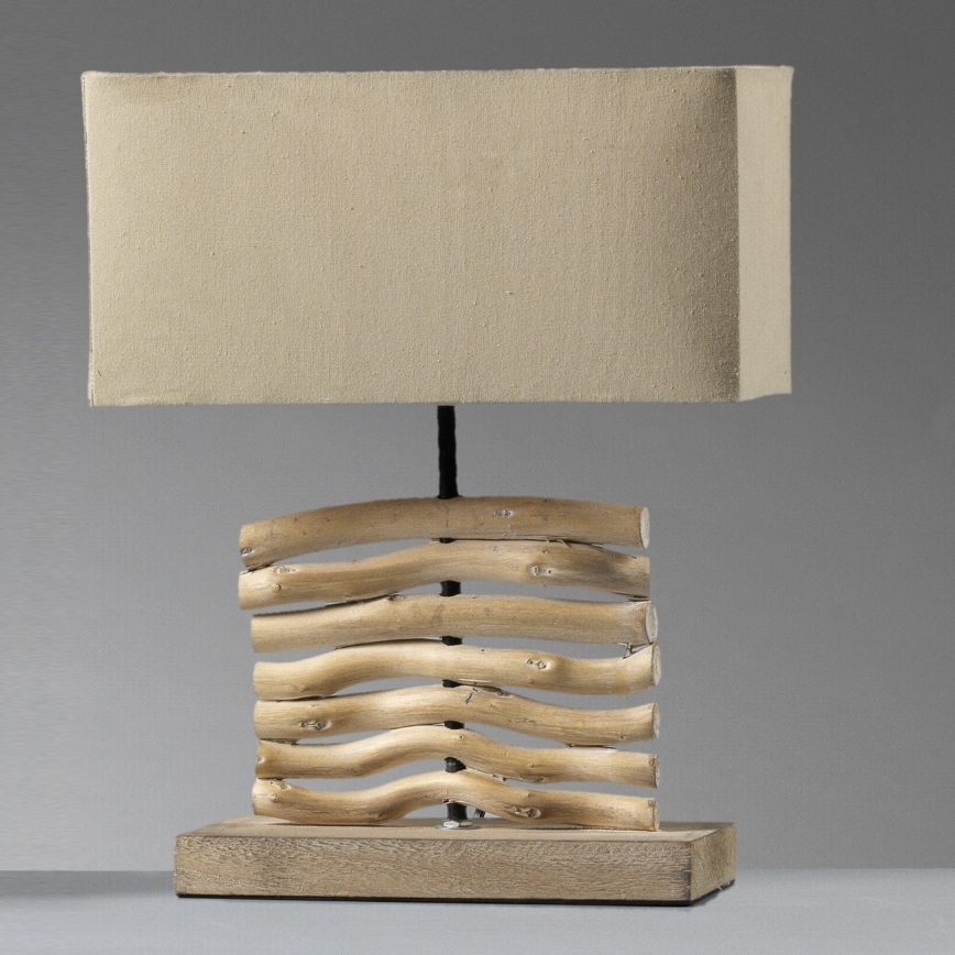 ONLI - Stona lampa MARICA 1xE27/22W/230V bež 38 cm