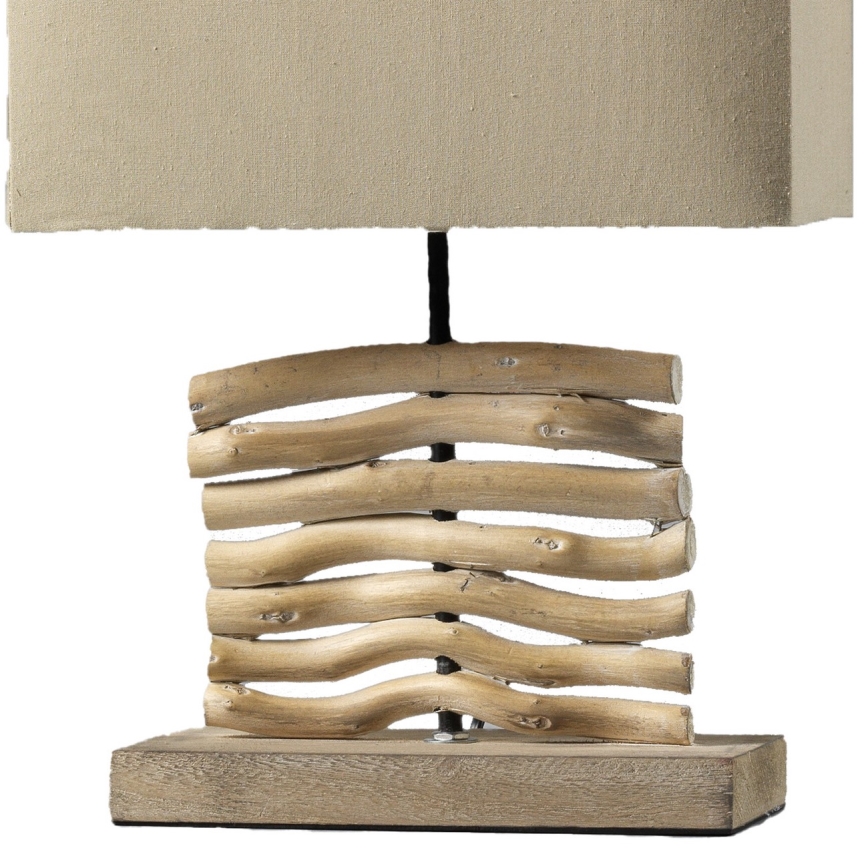 ONLI - Stona lampa MARICA 1xE27/22W/230V bež 38 cm