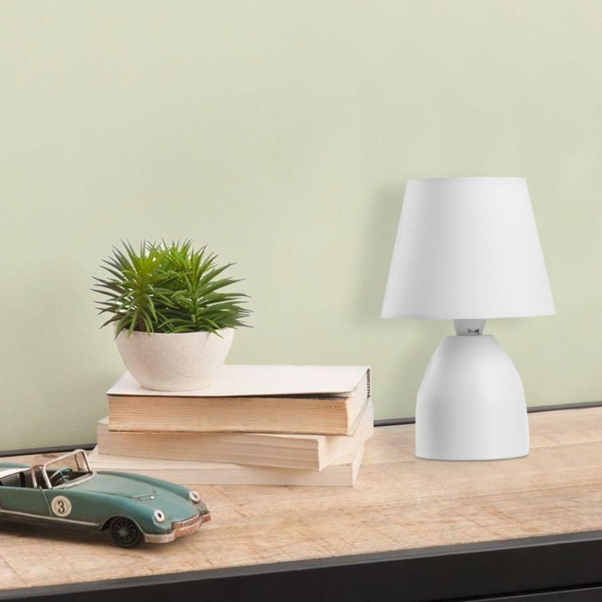 ONLI - Stona lampa NANO 1xE14/6W/230V bela 19 cm