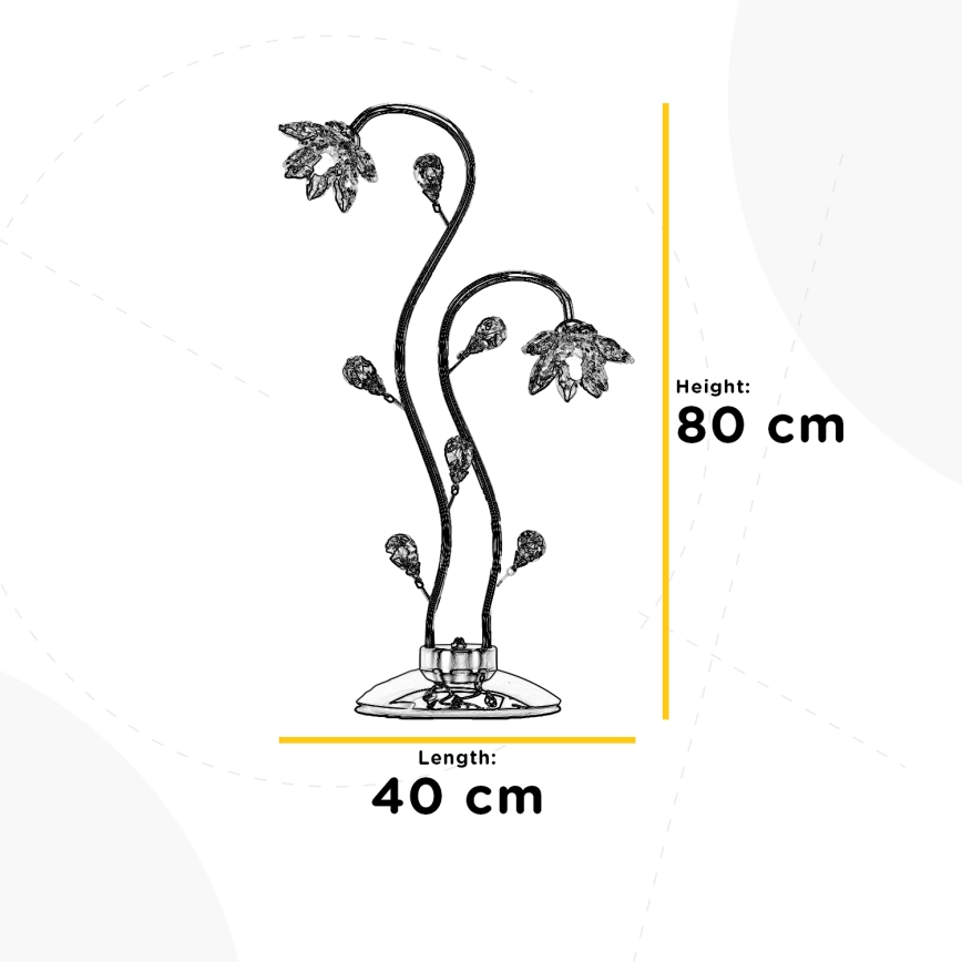 ONLI - Stona lampa NINFEA 2xG9/6W/230V 80 cm