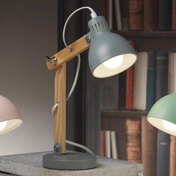 ONLI - Stona lampa NORA 1xE14/6W/230V sivo
