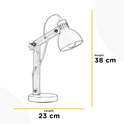 ONLI - Stona lampa NORA 1xE14/6W/230V sivo