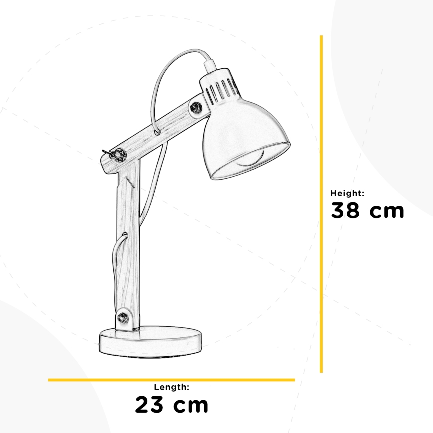 ONLI - Stona lampa NORA 1xE14/6W/230V sivo