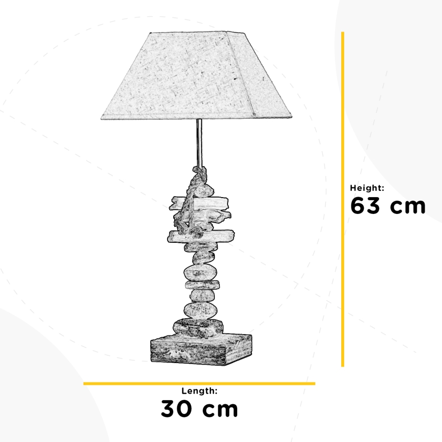 ONLI - Stona lampa SEREGON 1xE27/22W/230V 63 cm