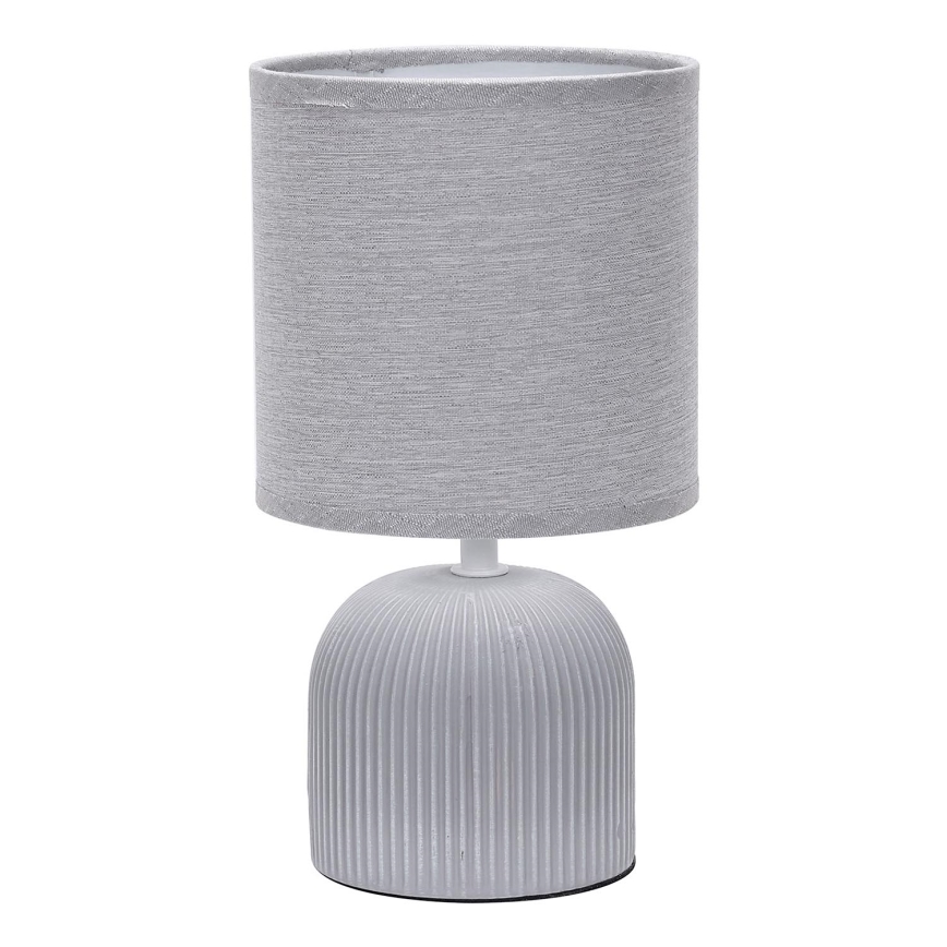 ONLI - Stona lampa SHELLY 1xE27/22W/230V sivo 28 cm