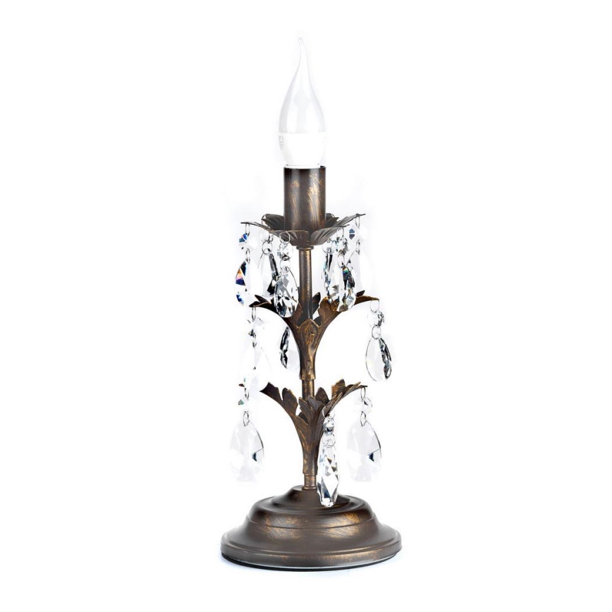 ONLI - Stona lampa TERESA 1xE14/6W/230V bronzana