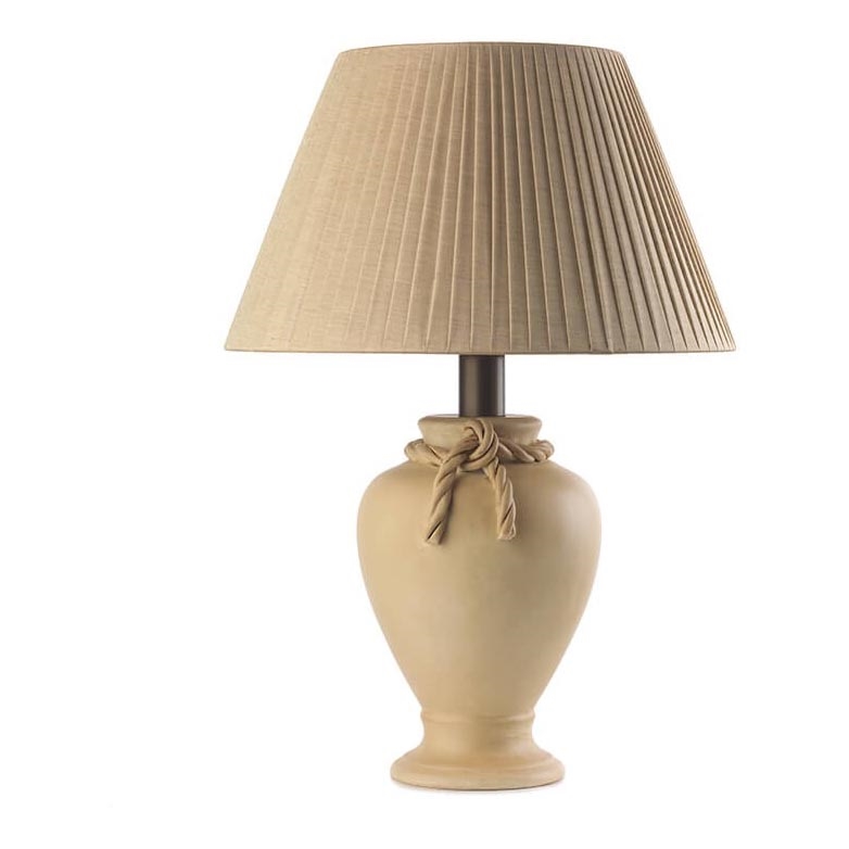 ONLI - Stona lampa TRECCIA 1xE27/22W/230V 65 cm bež