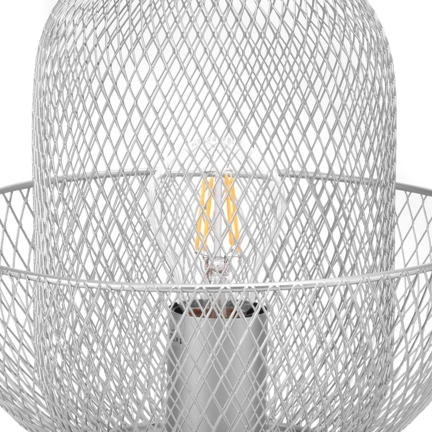 ONLI - Stona lampa ZAIR 1xE27/22W/230V crno/srebrno