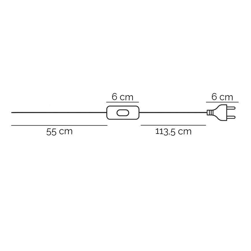 ONLI - Stona lampa ZOE 1xE14/6W/230V 22 cm bela