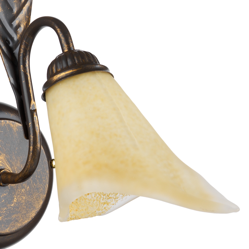ONLI - Zidna lampa ALGA 1xE14/6W/230V bronzana