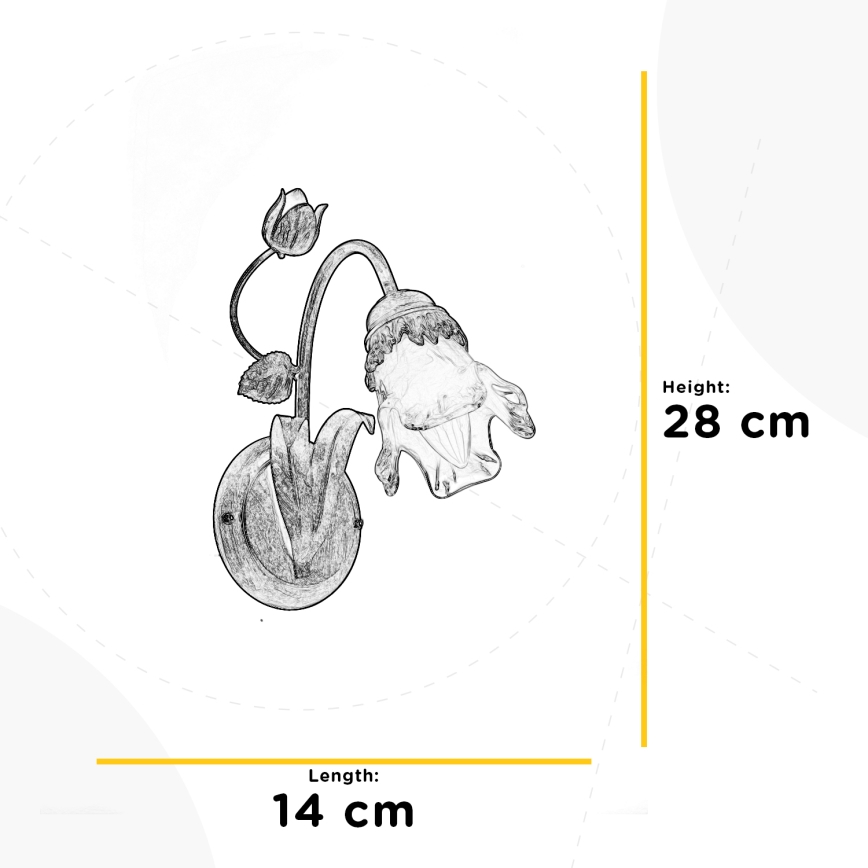 ONLI - Zidna lampa ARIANNA 1xE14/6W/230V