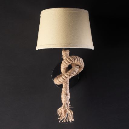 ONLI - Zidna lampa CORDA 1xE27/22W/230V bež