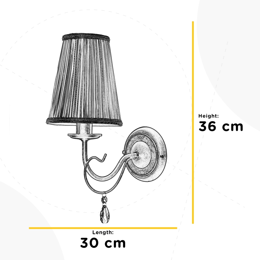 ONLI - Zidna lampa DELIA 1xE14/6W/230V