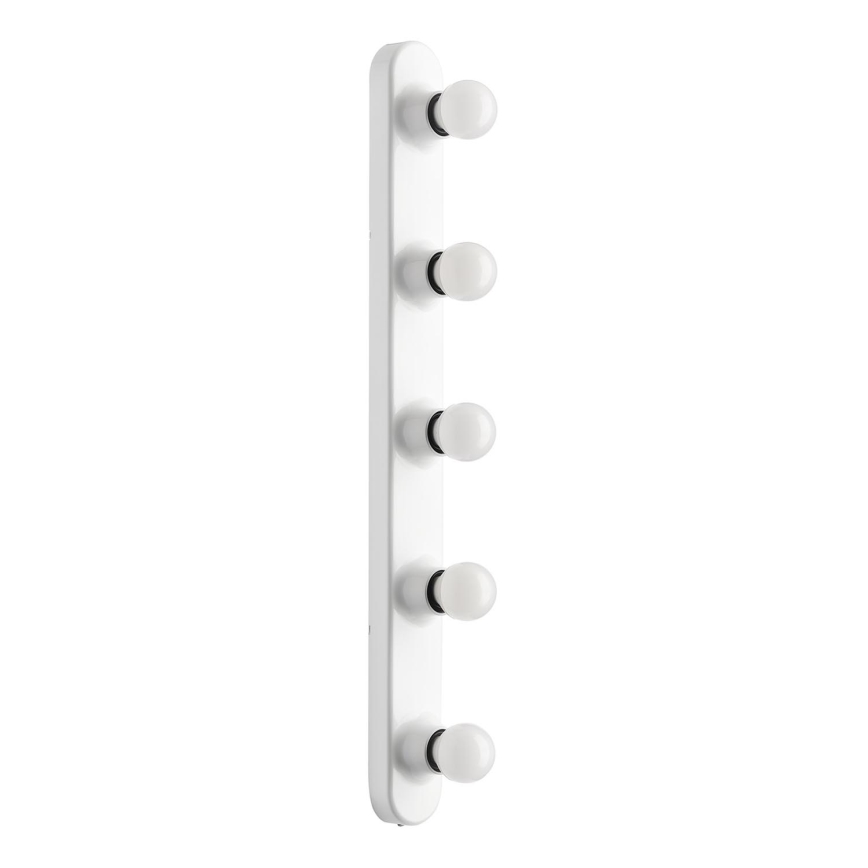 ONLI - Zidna lampa HOLLYWOOD 5xE14/6W/230V bela