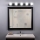 ONLI - Zidna lampa HOLLYWOOD 5xE14/6W/230V crno