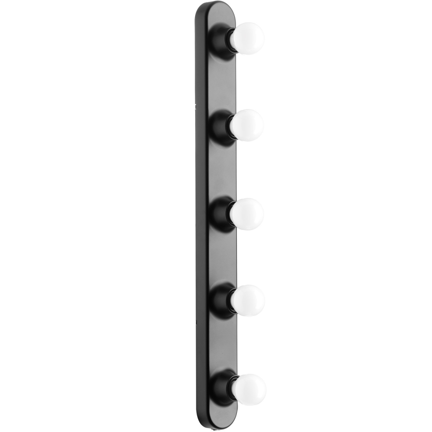 ONLI - Zidna lampa HOLLYWOOD 5xE14/6W/230V crno
