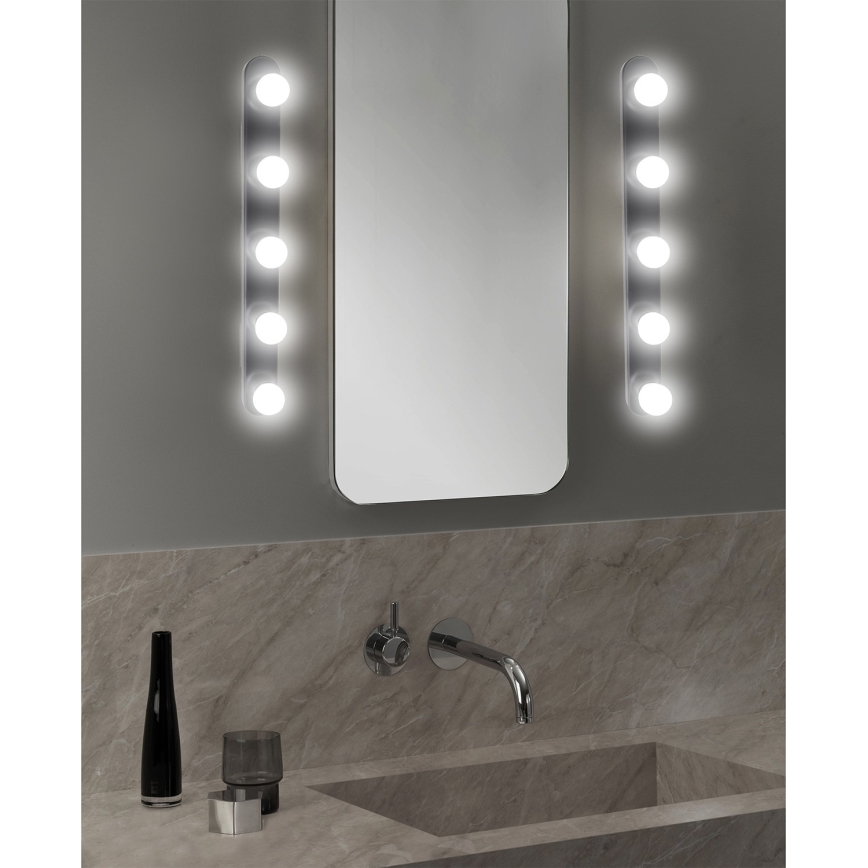 ONLI - Zidna lampa HOLLYWOOD 5xE14/6W/230V crno