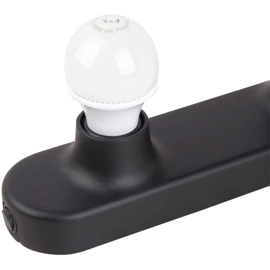 ONLI - Zidna lampa HOLLYWOOD 5xE14/6W/230V crno