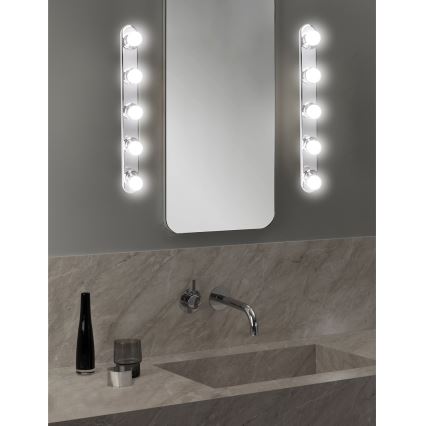 ONLI - Zidna lampa HOLLYWOOD 5xE14/6W/230V sjajni krom