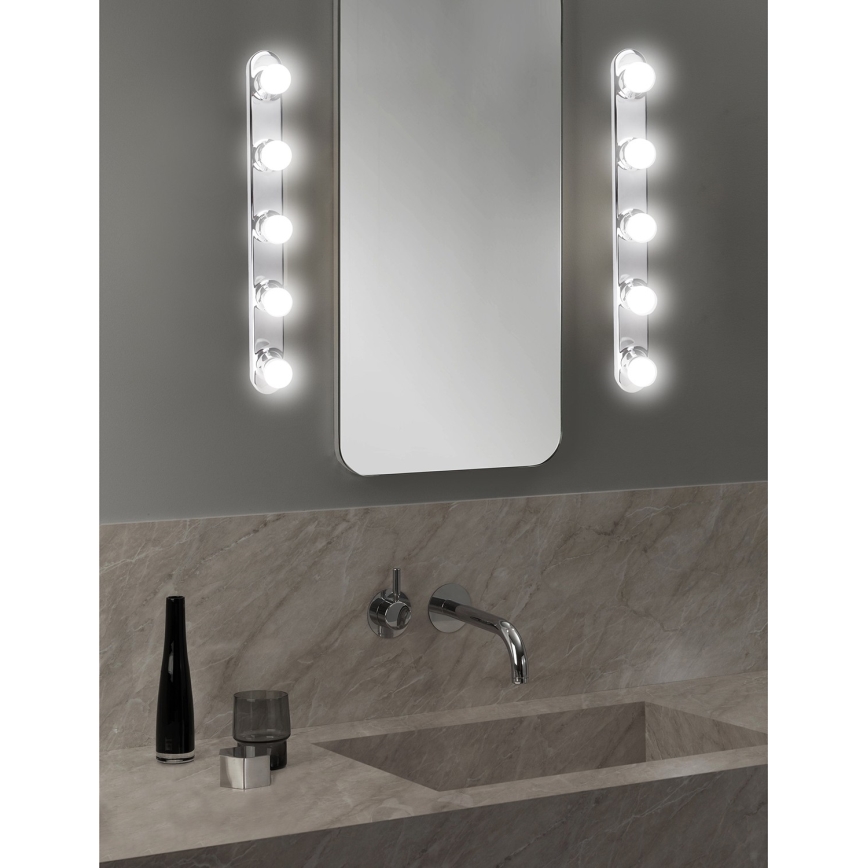 ONLI - Zidna lampa HOLLYWOOD 5xE14/6W/230V sjajni krom