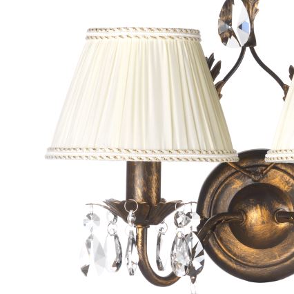 ONLI - Zidna lampa KAREN 2xE14/6W/230V bronzana