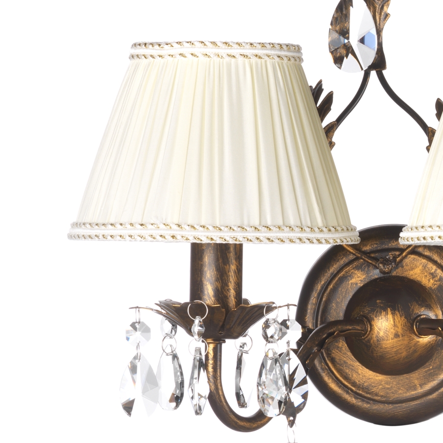 ONLI - Zidna lampa KAREN 2xE14/6W/230V bronzana