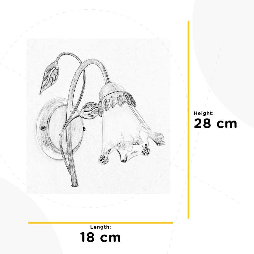ONLI - Zidna lampa LANCIA 1xE14/6W/230V
