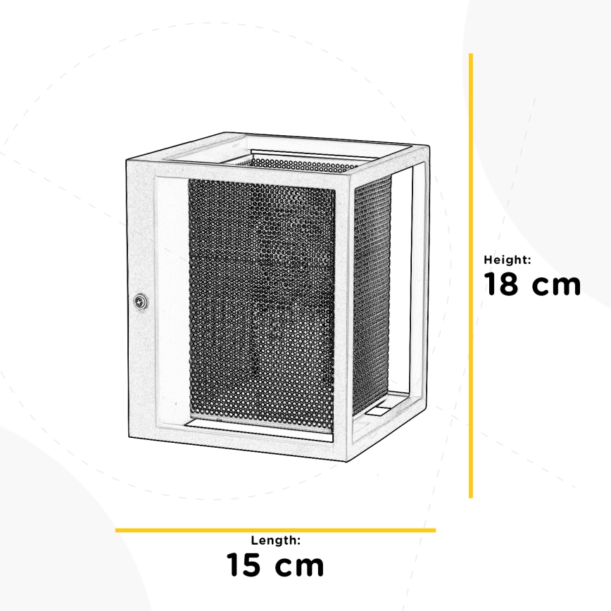 ONLI - Zidna lampa MALIK 1xE27/22W/230V zlatna/crno