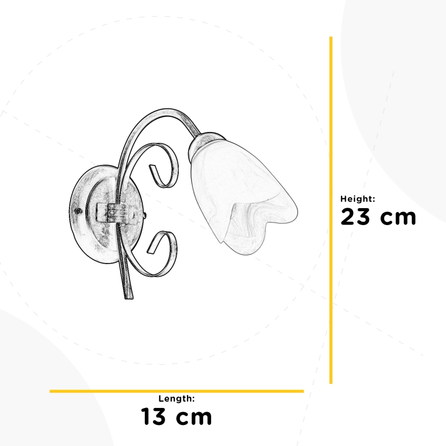 ONLI - Zidna lampa ODINO 1xE14/6W/230V