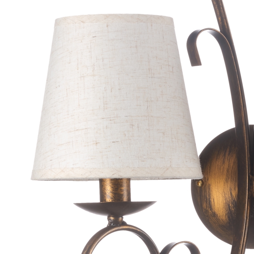 ONLI - Zidna lampa POMPEI 2xE14/6W/230V bronzana