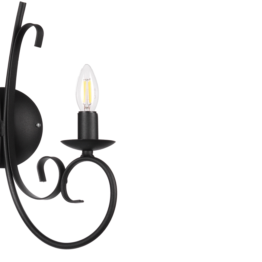ONLI - Zidna lampa POMPEI 2xE14/6W/230V crno