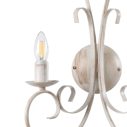 ONLI - Zidna lampa POMPEI 2xE14/6W/230V kremasta