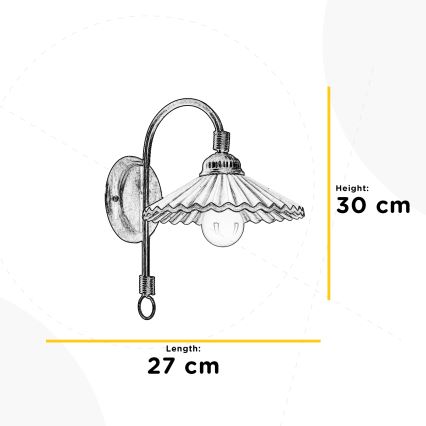 ONLI - Zidna lampa ROSINA 1xE14/6W/230V