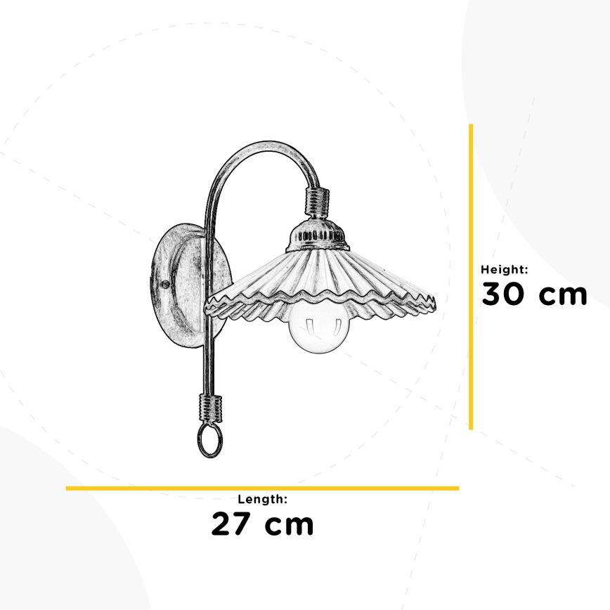 ONLI - Zidna lampa ROSINA 1xE14/6W/230V