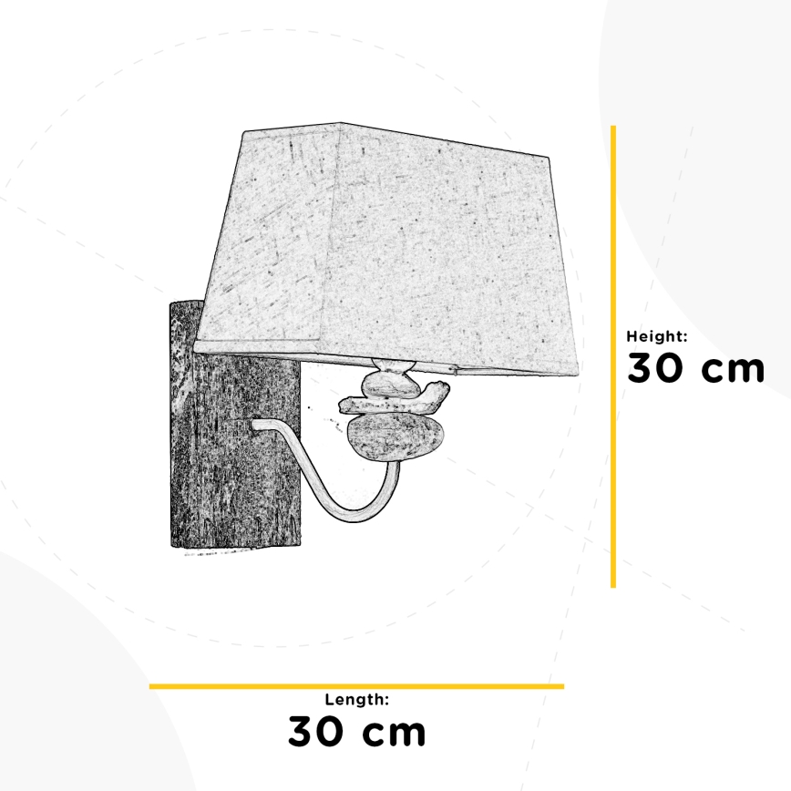 ONLI - Zidna lampa SEREGON 1xE27/22W/230V