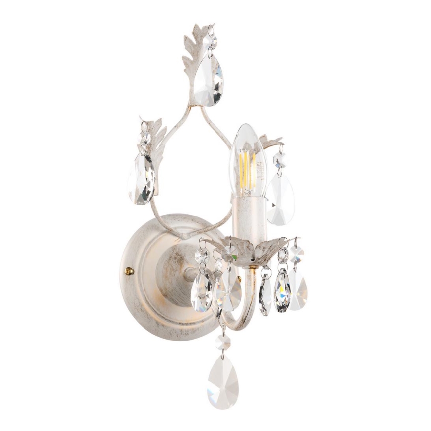 ONLI - Zidna lampa TERESA 1xE14/6W/230V bela