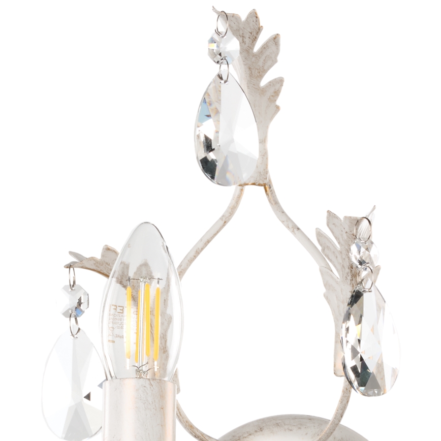 ONLI - Zidna lampa TERESA 1xE14/6W/230V bela