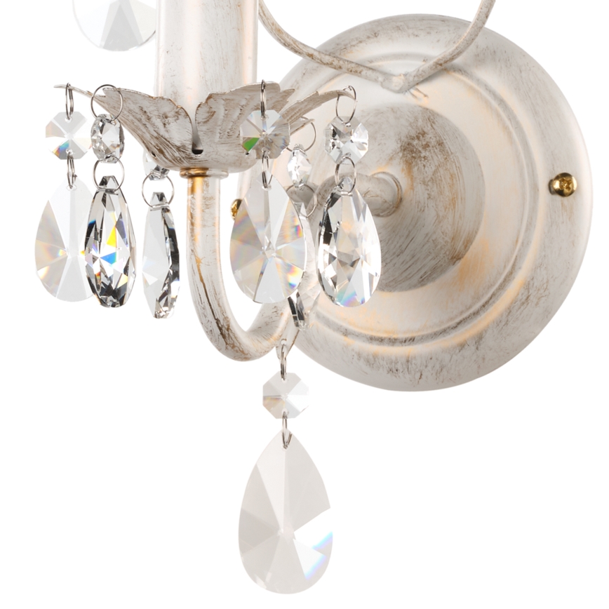ONLI - Zidna lampa TERESA 1xE14/6W/230V bela