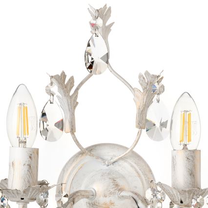 ONLI - Zidna lampa TERESA 2xE14/6W/230V bela