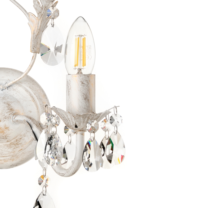 ONLI - Zidna lampa TERESA 2xE14/6W/230V bela